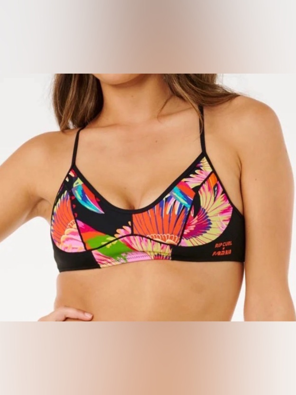 Rip Curl and Farm Rio Mirage Crop Swim Top